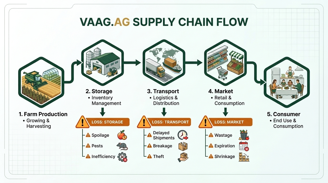 VAAG Supply Chain Flow - Farm to Consumer